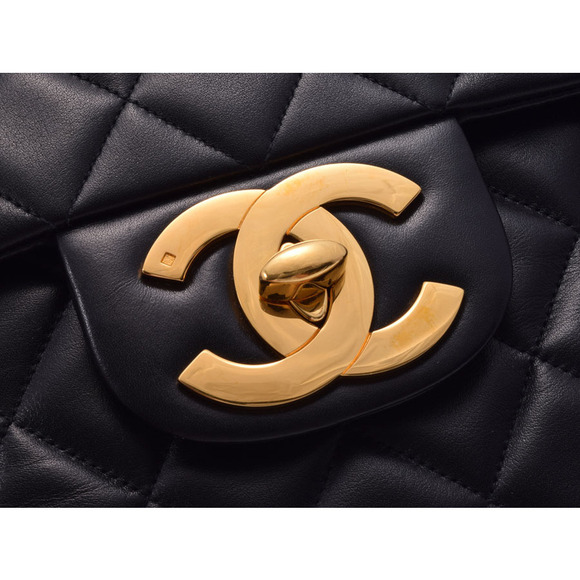 Chanel Deca Matelasse Chain Shoulder Bag Black Lambskin - Picture 7 of 9
